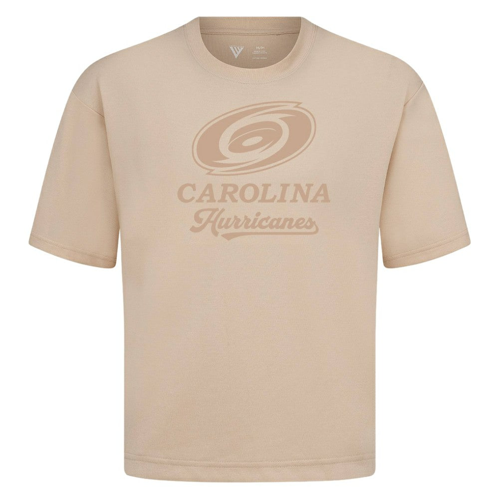 NHL Khaki Carolina Hurricanes Levelwear Shadow Surge Luxe Signature Knit T-Shirt
