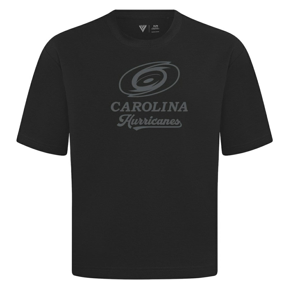 NHL Black Carolina Hurricanes Levelwear Shadow Surge Luxe Signature Knit T-Shirt