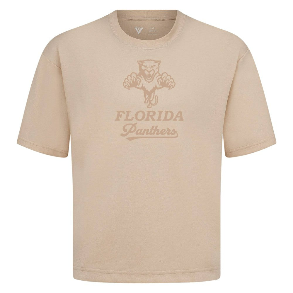 NHL Khaki Florida Panthers Levelwear Shadow Surge Luxe Signature Knit T-Shirt