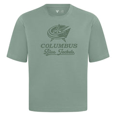 NHL Green Columbus Blue Jackets Levelwear Shadow Surge Luxe Signature Knit T-Shirt