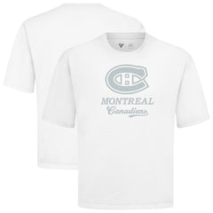 NHL White Montreal Canadiens Levelwear Shadow Surge Luxe Signature Knit T-Shirt
