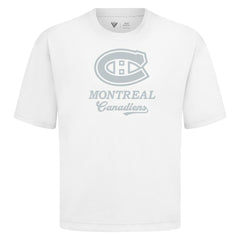 NHL White Montreal Canadiens Levelwear Shadow Surge Luxe Signature Knit T-Shirt
