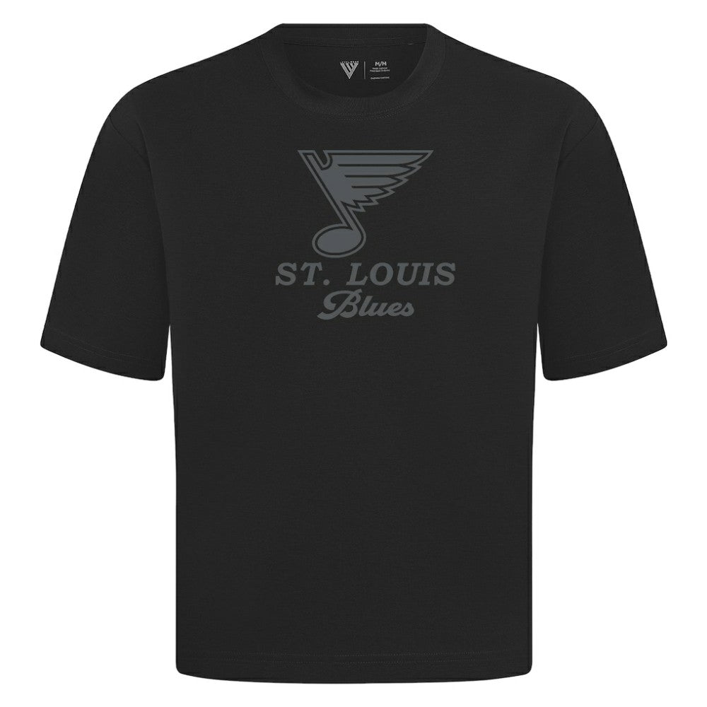 NHL Black St. Louis Blues Levelwear Shadow Surge Luxe Signature Knit T-Shirt