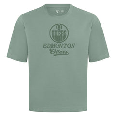 NHL Green Edmonton Oilers Levelwear Shadow Surge Luxe Signature Knit T-Shirt