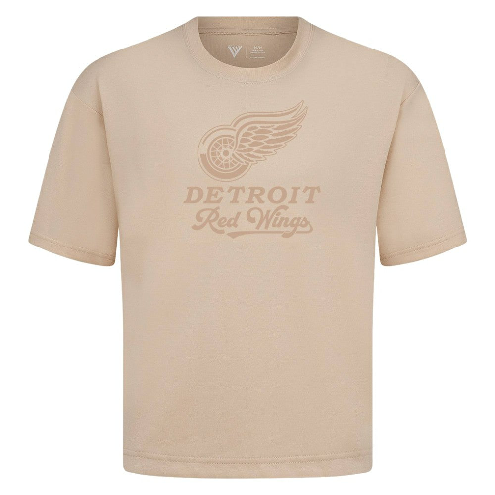 NHL Khaki Detroit Red Wings Levelwear Shadow Surge Luxe Signature Knit T-Shirt