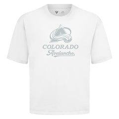 NHL White Colorado Avalanche Levelwear Shadow Surge Luxe Signature Knit T-Shirt