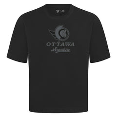 NHL Black Ottawa Senators Levelwear Shadow Surge Luxe Signature Knit T-Shirt