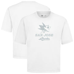 NHL White San Jose Sharks Levelwear Shadow Surge Luxe Signature Knit T-Shirt