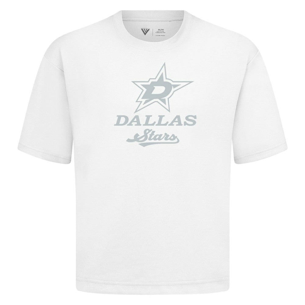 NHL White Dallas Stars Levelwear Shadow Surge Luxe Signature Knit T-Shirt