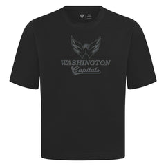 NHL Black Washington Capitals Levelwear Shadow Surge Luxe Signature Knit T-Shirt