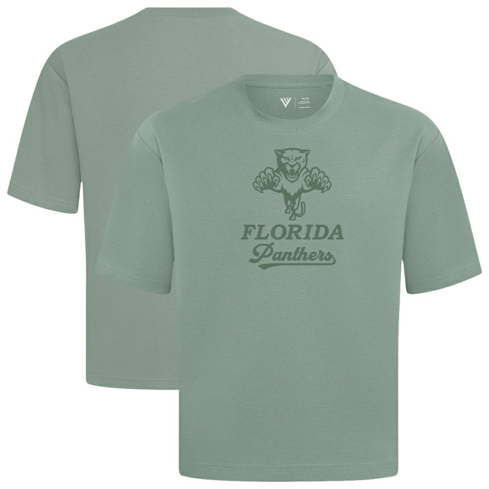 NHL Green Florida Panthers Levelwear Shadow Surge Luxe Signature Knit T-Shirt