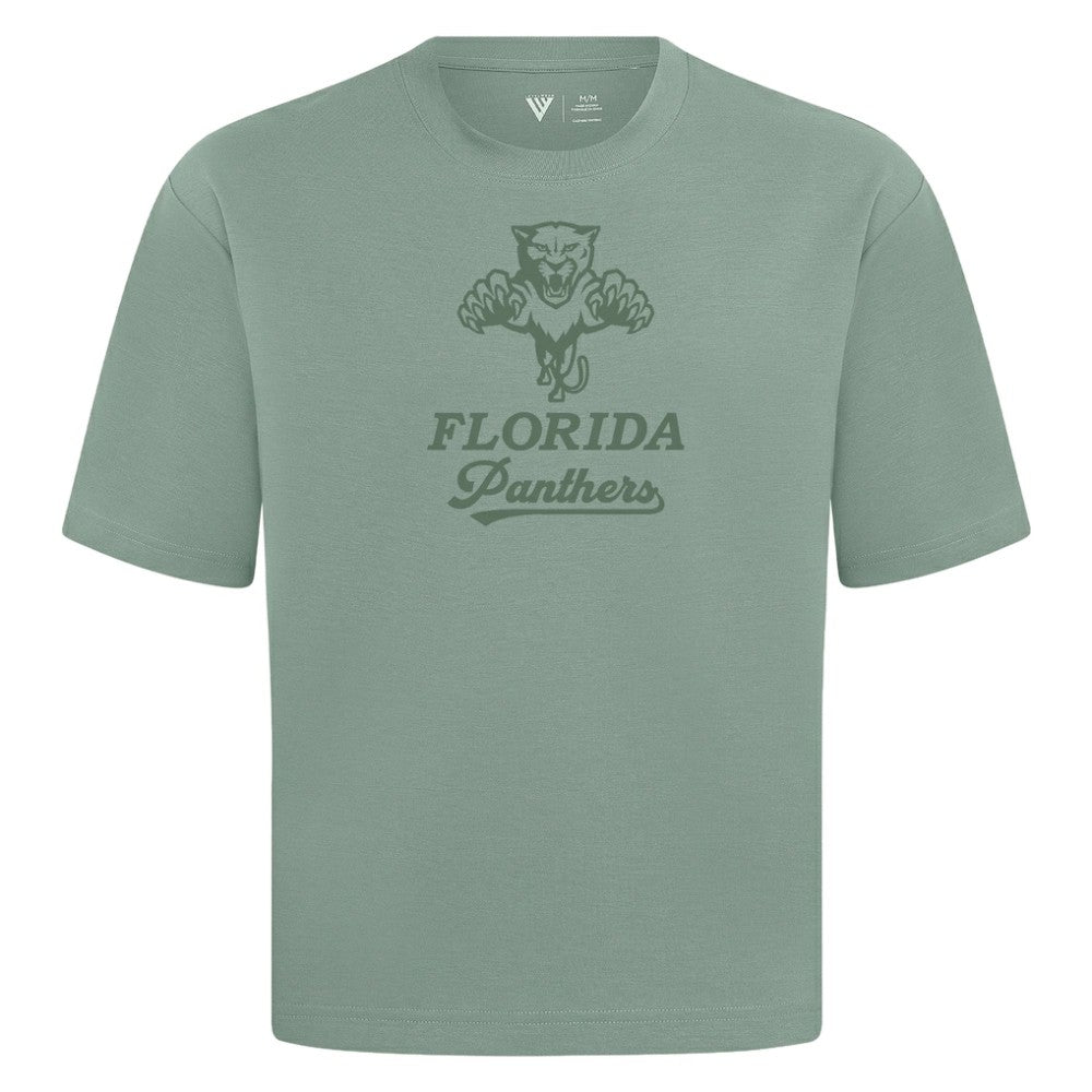 NHL Green Florida Panthers Levelwear Shadow Surge Luxe Signature Knit T-Shirt