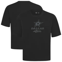 NHL Black Dallas Stars Levelwear Shadow Surge Luxe Signature Knit T-Shirt