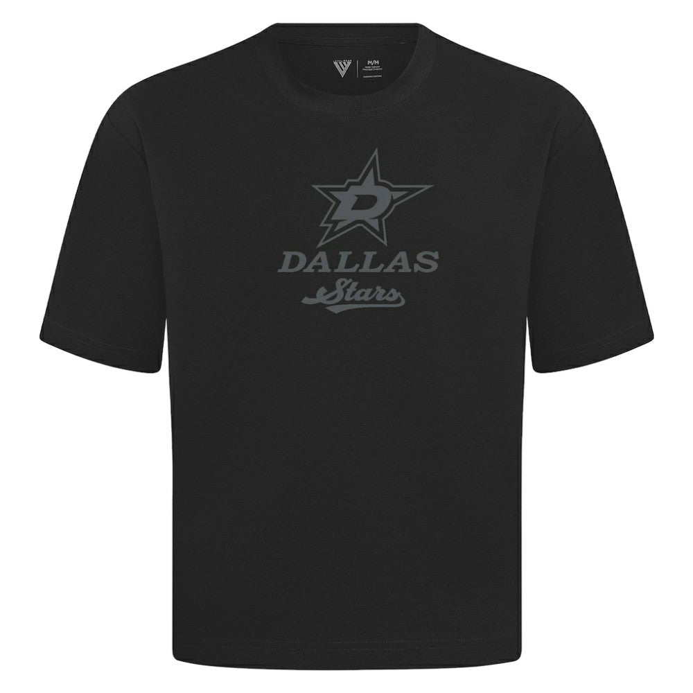 NHL Black Dallas Stars Levelwear Shadow Surge Luxe Signature Knit T-Shirt