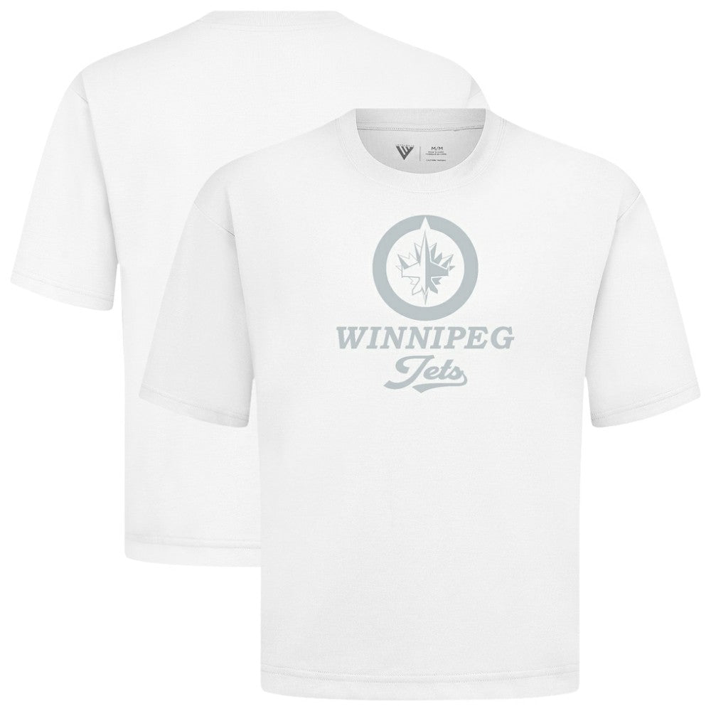 NHL White Winnipeg Jets Levelwear Shadow Surge Luxe Signature Knit T-Shirt