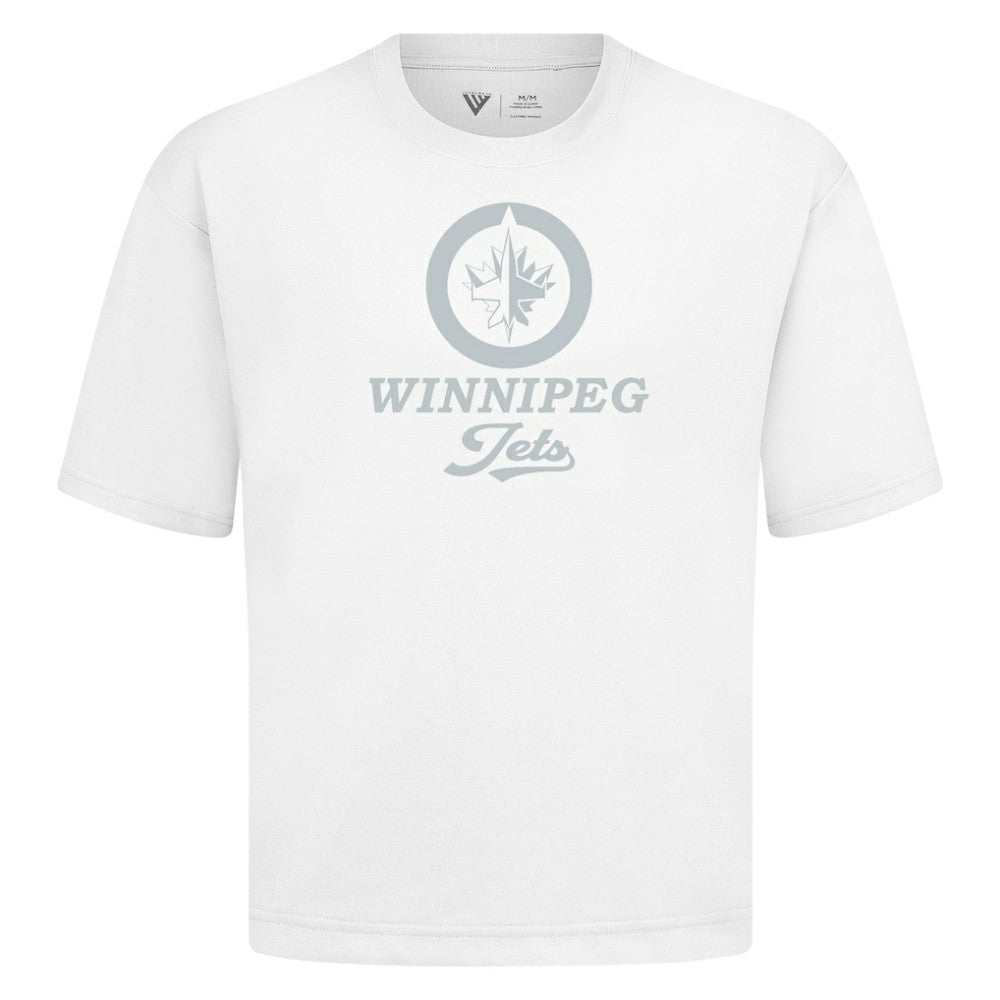 NHL White Winnipeg Jets Levelwear Shadow Surge Luxe Signature Knit T-Shirt