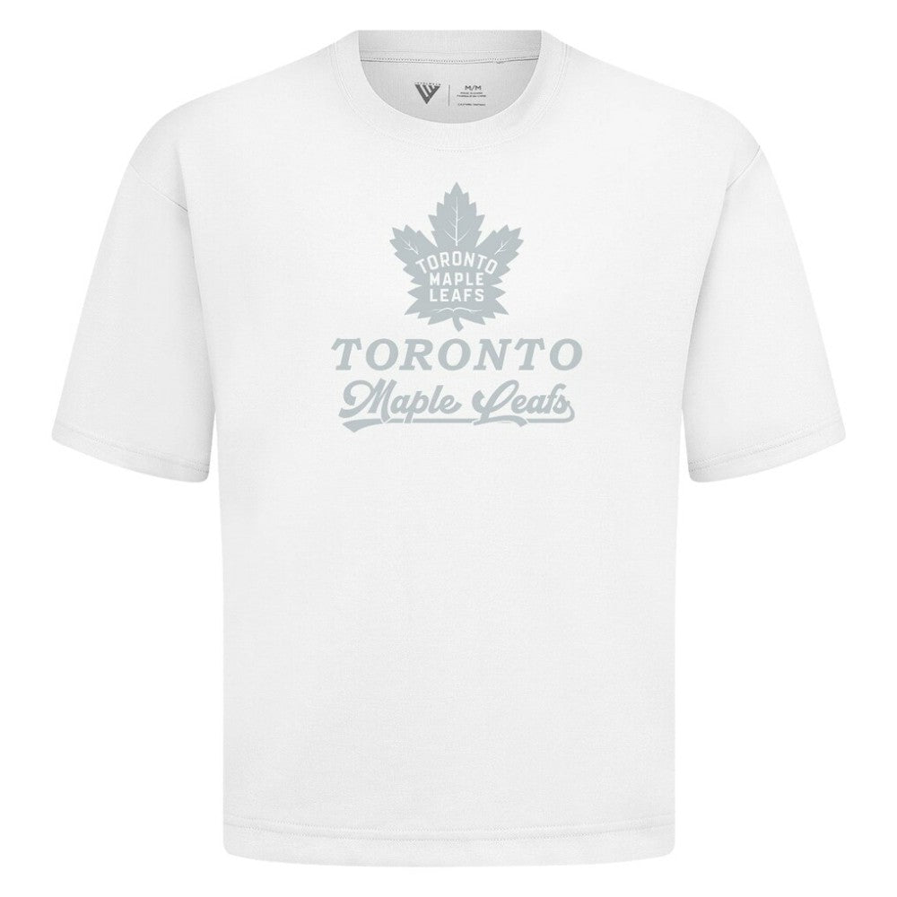 NHL White Toronto Maple Leafs Levelwear Shadow Surge Luxe Signature Knit T-Shirt