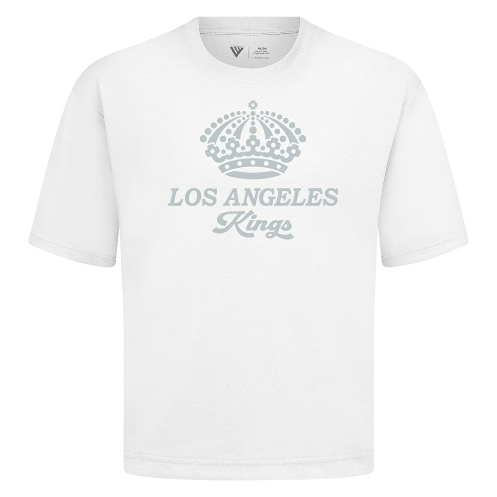 NHL White Los Angeles Kings Levelwear Shadow Surge Luxe Signature Knit T-Shirt