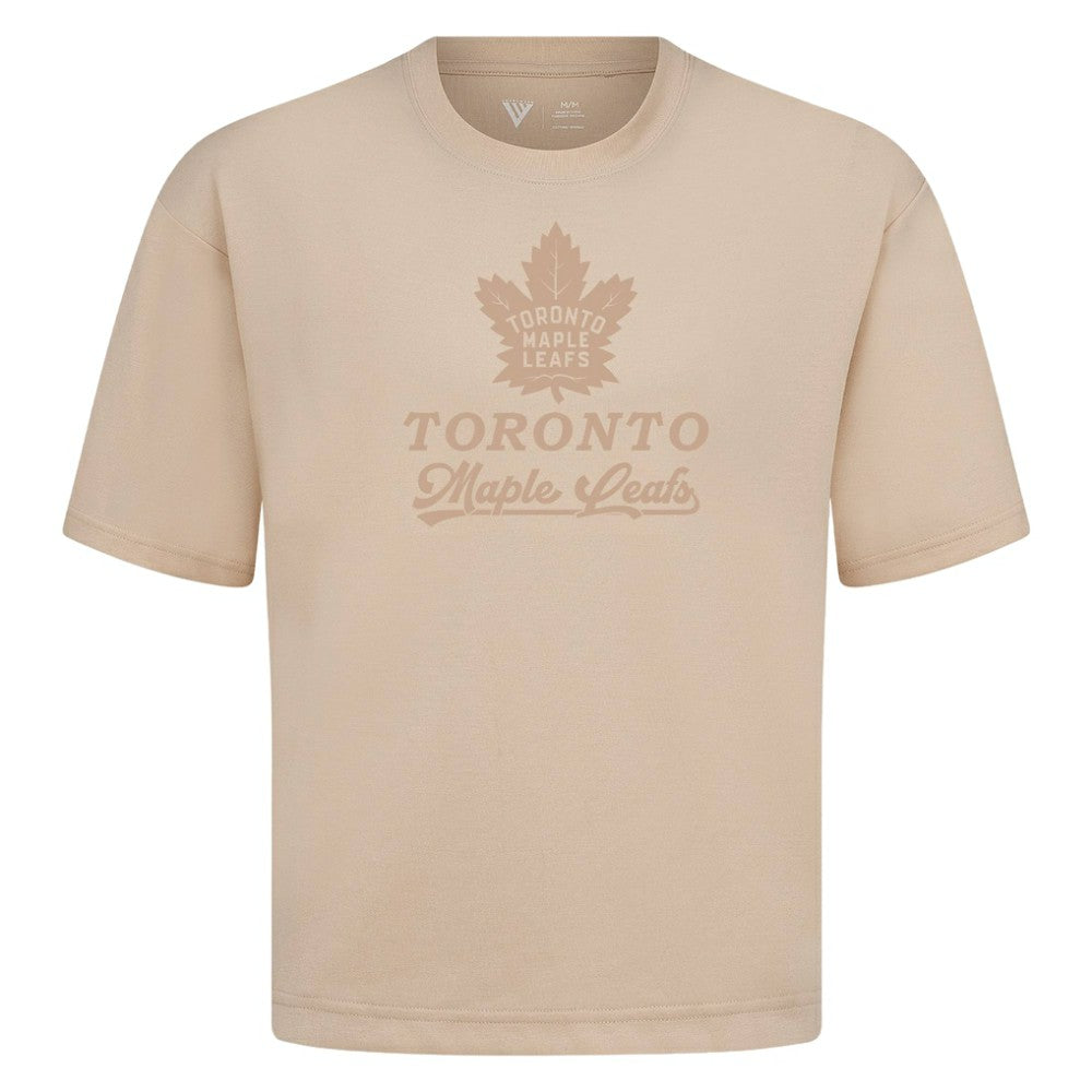 NHL Khaki Toronto Maple Leafs Levelwear Shadow Surge Luxe Signature Knit T-Shirt