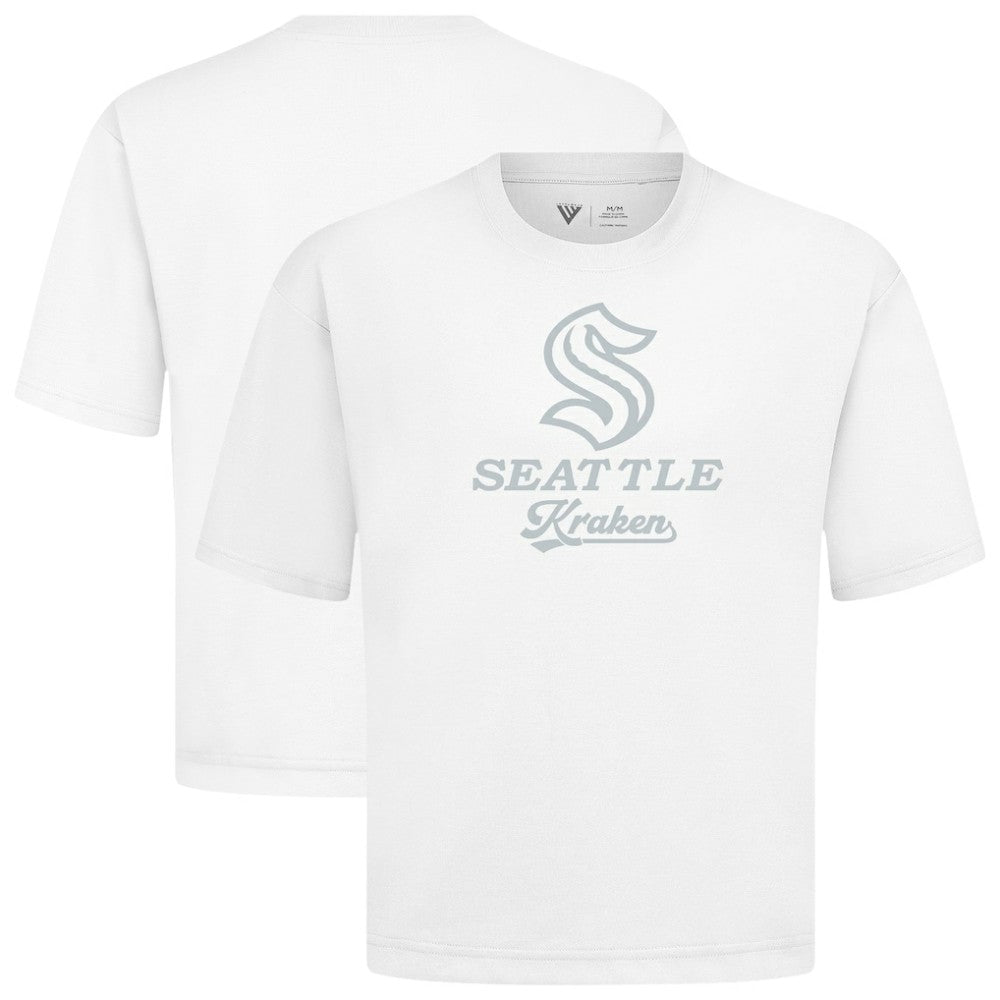 NHL White Seattle Kraken Levelwear Shadow Surge Luxe Signature Knit T-Shirt