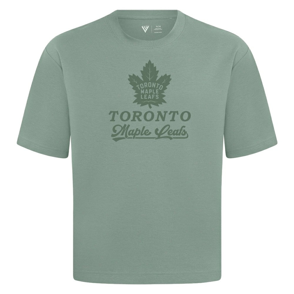 NHL Green Toronto Maple Leafs Levelwear Shadow Surge Luxe Signature Knit T-Shirt