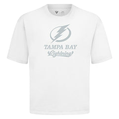 NHL White Tampa Bay Lightning Levelwear Shadow Surge Luxe Signature Knit T-Shirt