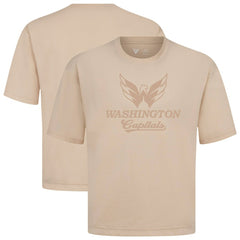 NHL Khaki Washington Capitals Levelwear Shadow Surge Luxe Signature Knit T-Shirt