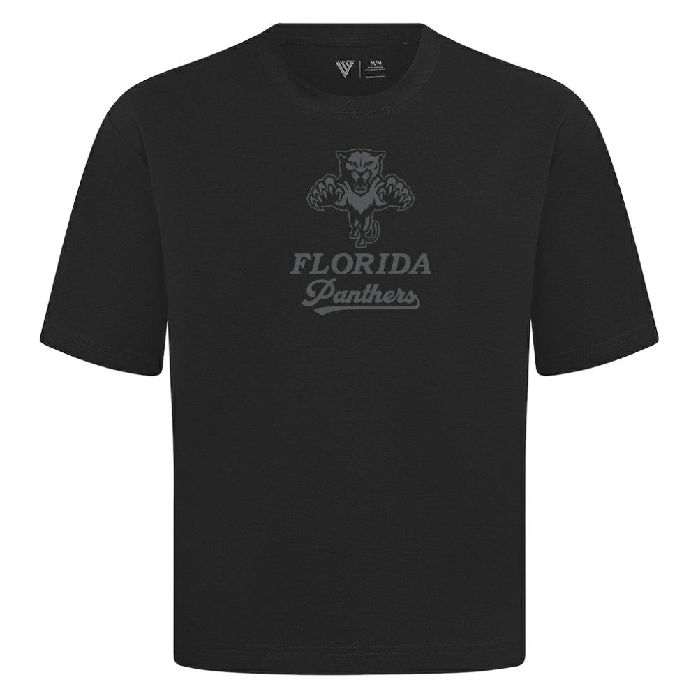 NHL Black Florida Panthers Levelwear Shadow Surge Luxe Signature Knit T-Shirt