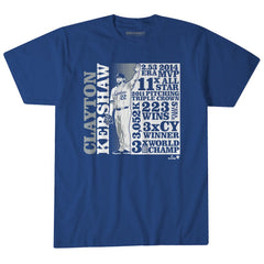 MLB Clayton Kershaw Los Angeles Dodgers BreakingT Unisex GOAT List T-Shirt