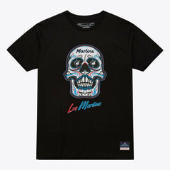 MLB Miami Marlins Mitchell & Ness Women's Sugar Skull Boxy T-Shirt