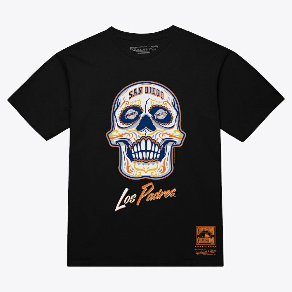 MLB San Diego Padres Mitchell & Ness Women's Sugar Skull Boxy T-Shirt