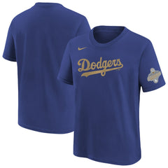 MLB Los Angeles Dodgers Nike Youth 2026 Gold Collection Wordmark T-Shirt