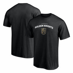 NHL Black Vegas Golden Knights Team Lockup T-Shirt
