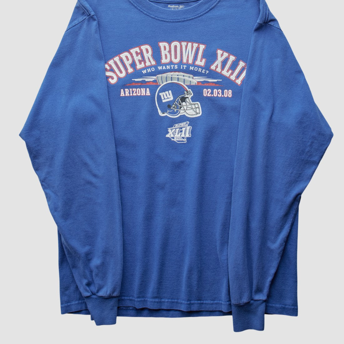 Reebok 2008 Long Sleeve T-shirt - New York Giants