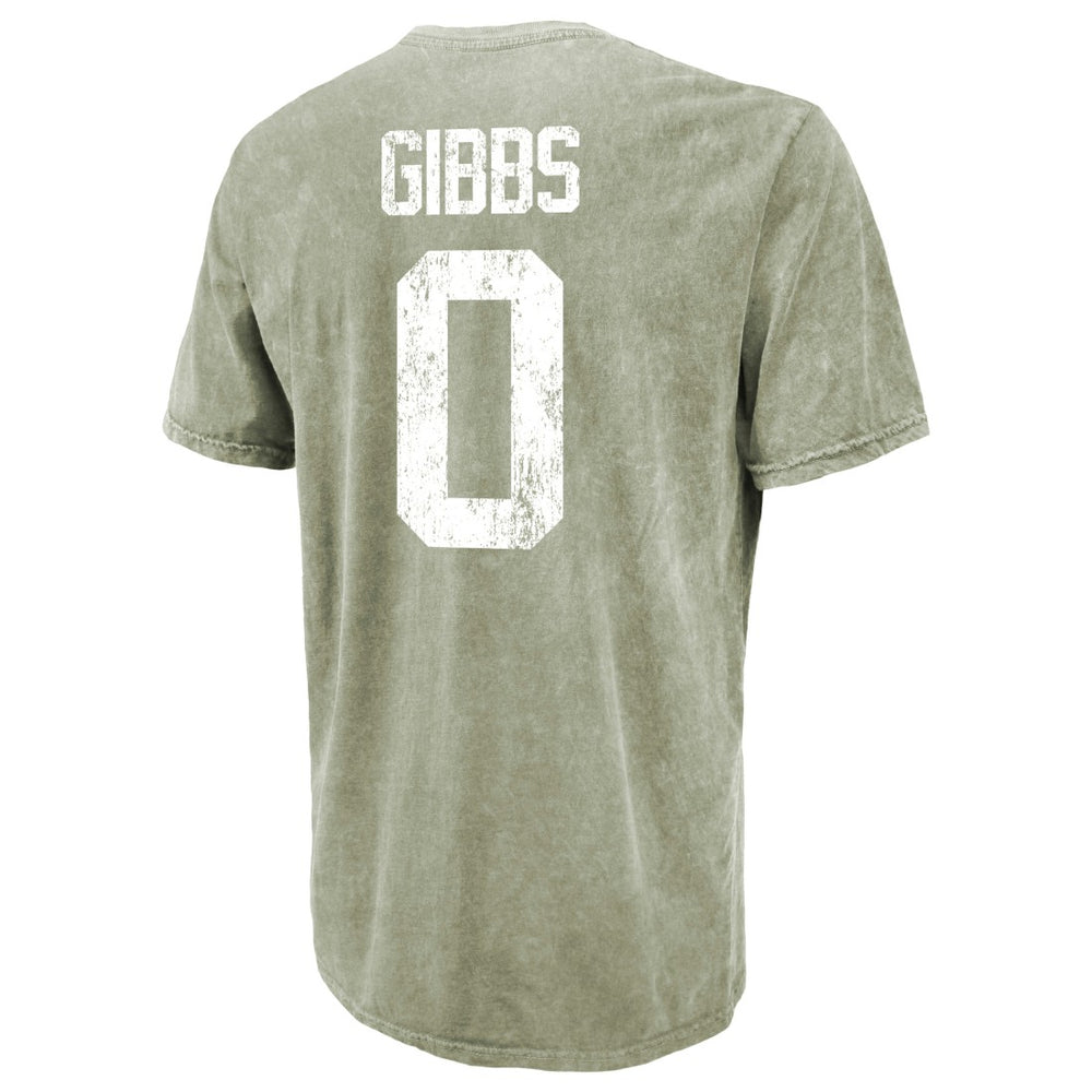 Jahmyr Gibbs  Majestic Threads Mineral Wash Name & Number T-Shirt - Detroit Lions