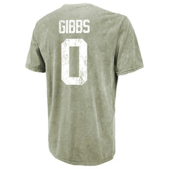 Jahmyr Gibbs  Majestic Threads Mineral Wash Name & Number T-Shirt - Detroit Lions