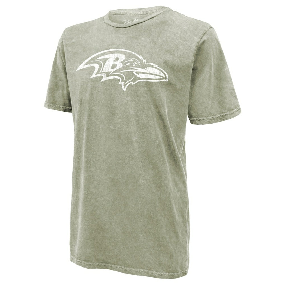 Lamar Jackson  Majestic Threads Mineral Wash Name & Number T-Shirt - Baltimore Ravens