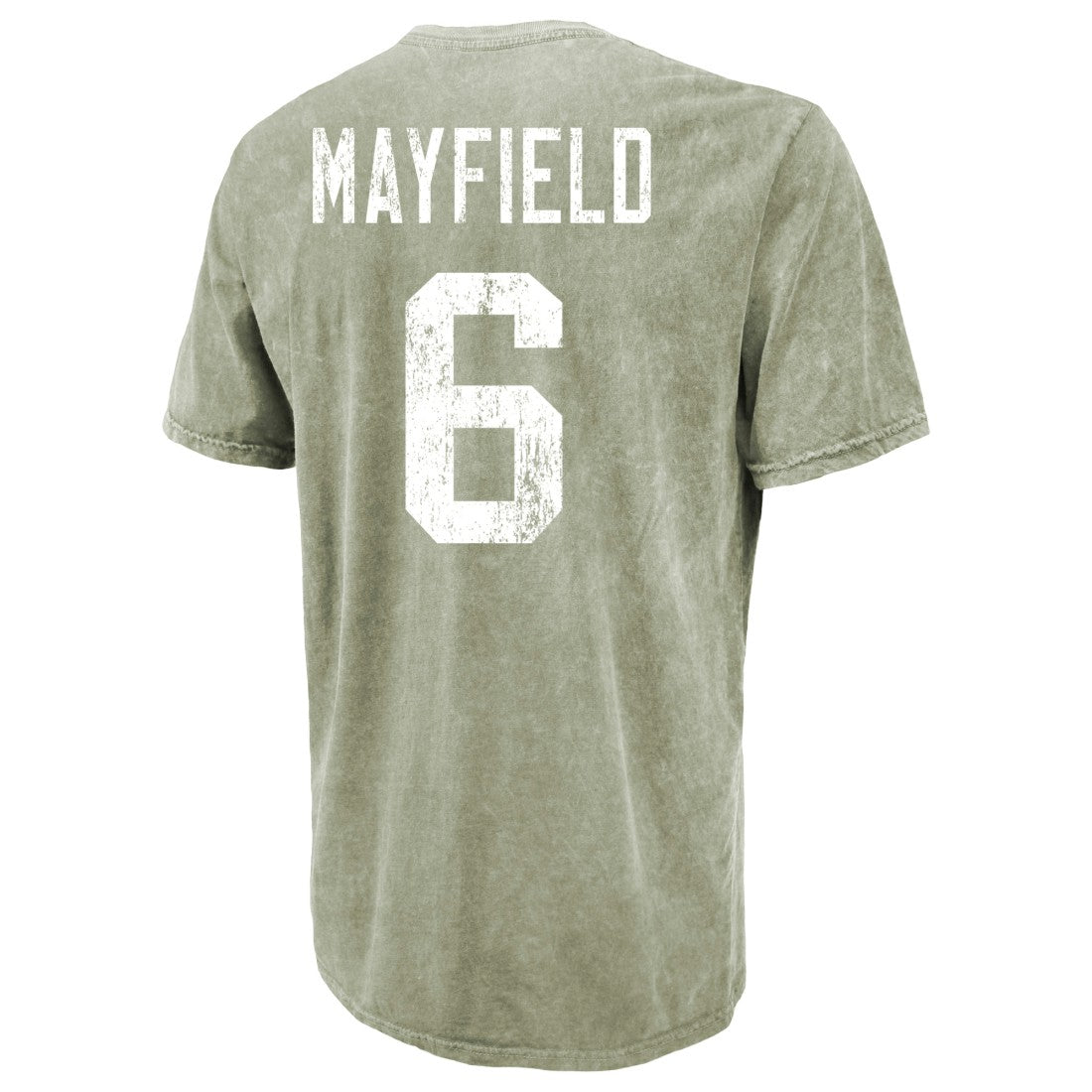 Baker Mayfield  Majestic Threads Mineral Wash Name & Number T-Shirt - Tampa Bay Buccaneers