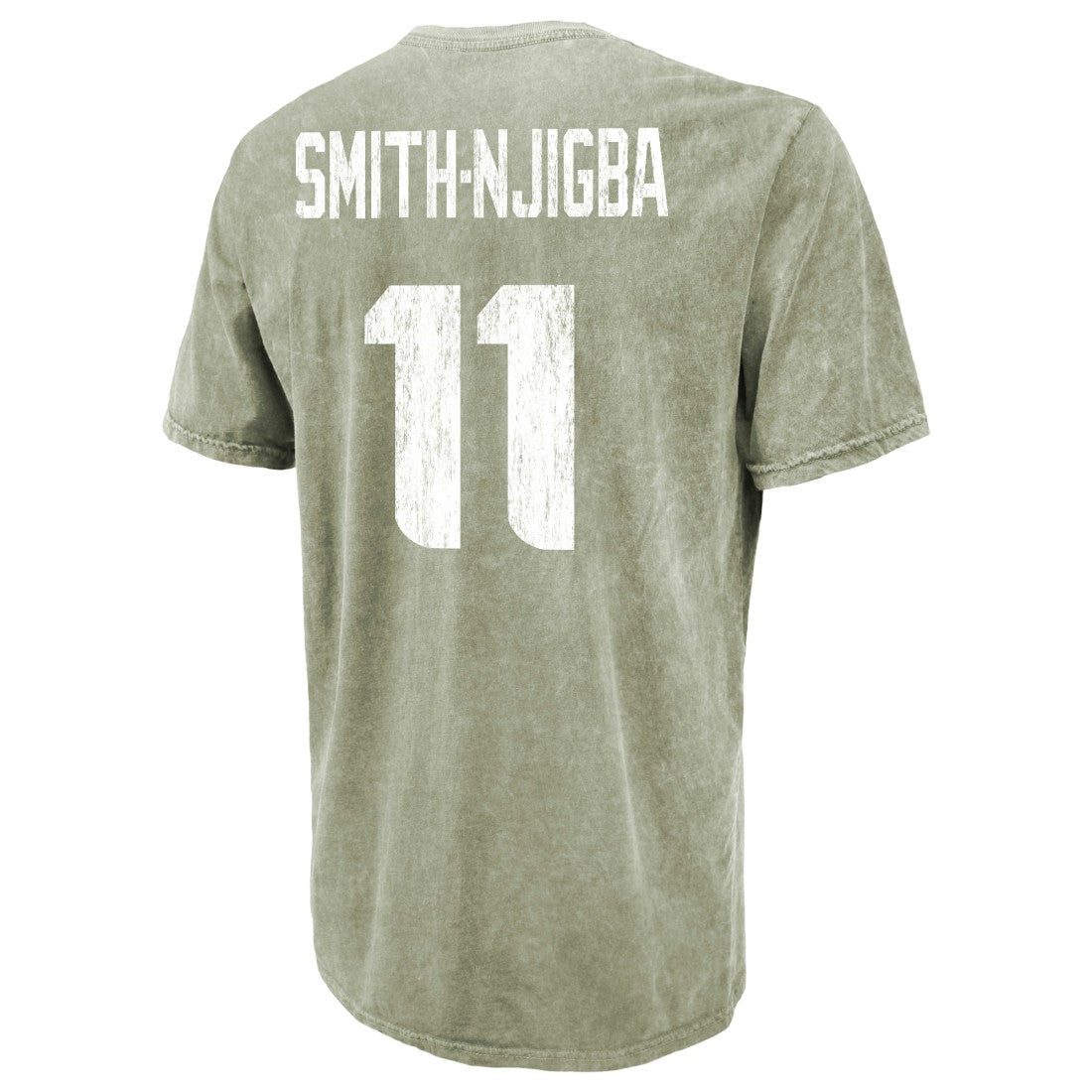 Jaxon Smith-Njigba  Majestic Threads Mineral Wash Name & Number T-Shirt - Seattle Seahawks