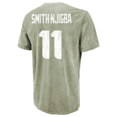Jaxon Smith-Njigba  Majestic Threads Mineral Wash Name & Number T-Shirt - Seattle Seahawks