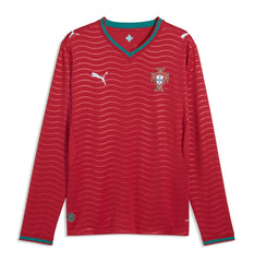 Portugal National Team 2026 Home Replica Long Sleeve Jersey - Puma Red