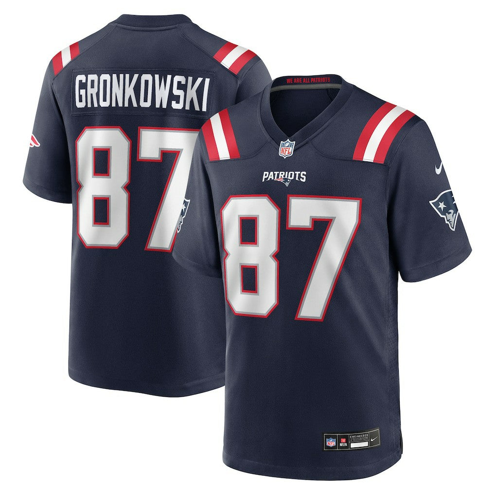 Rob Gronkowski  Team Retired Player Game Jersey - New England Patriots