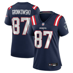 Rob Gronkowski  Women's Team Retired Player Game Jersey - New England Patriots
