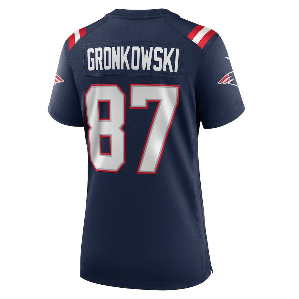 Rob Gronkowski  Women's Team Retired Player Game Jersey - New England Patriots