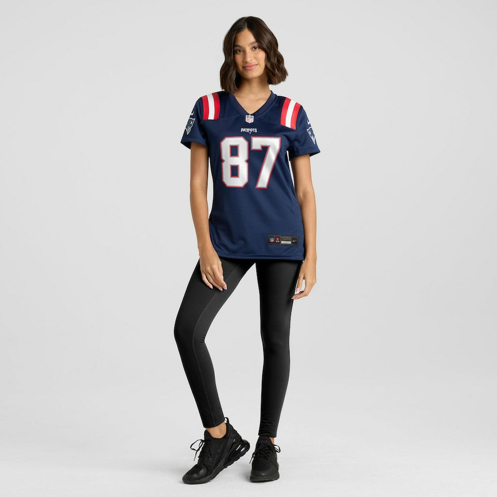 Rob Gronkowski  Women's Team Retired Player Game Jersey - New England Patriots