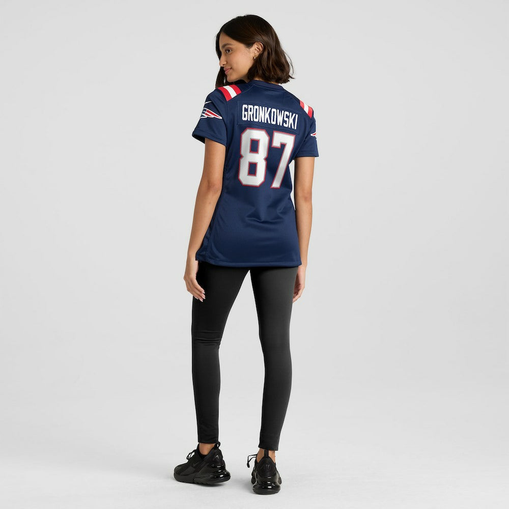 Rob Gronkowski  Women's Team Retired Player Game Jersey - New England Patriots