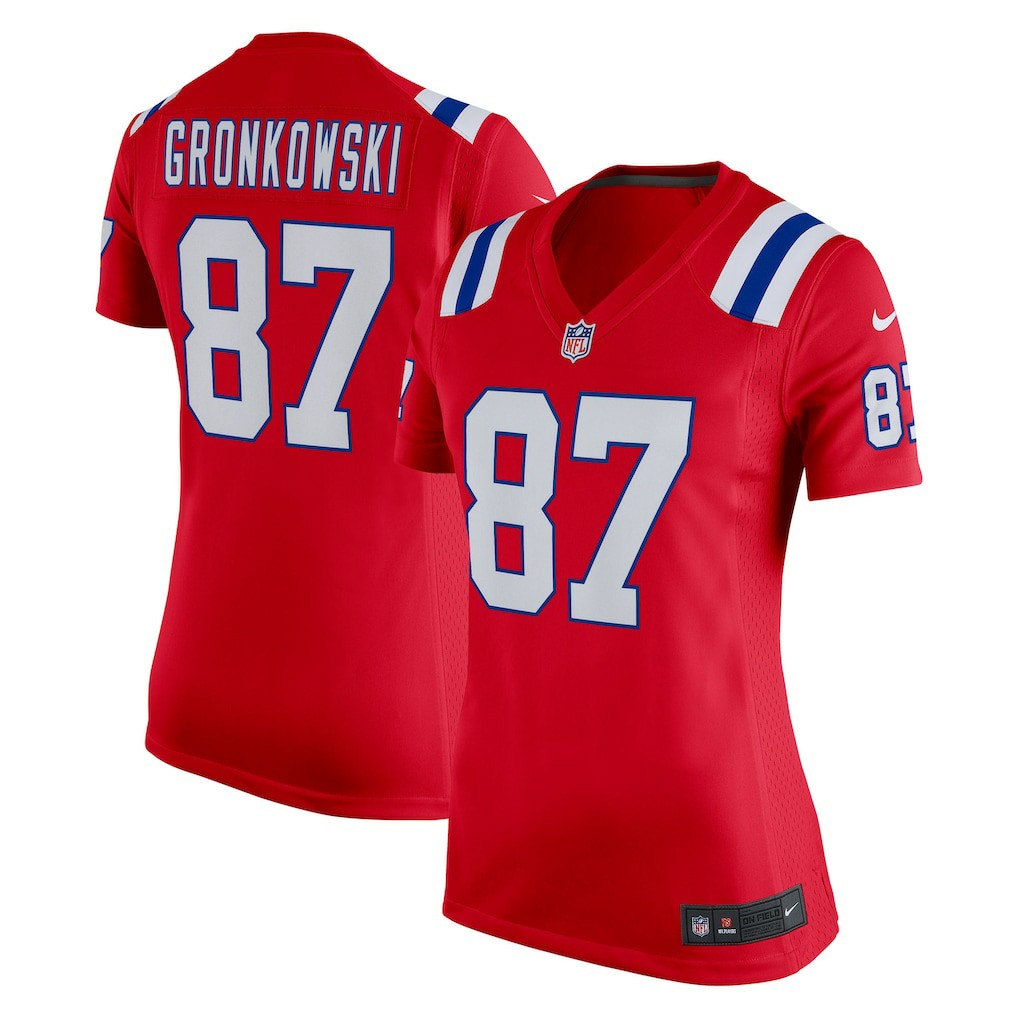 Rob Gronkowski  Women's Alternate Retired Player Game Jersey - New England Patriots