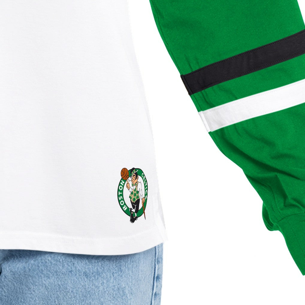 NBA Boston Celtics G-III 4Her by Carl Banks Women's Key Player Oversized Hooded Long Sleeve T-Shirt