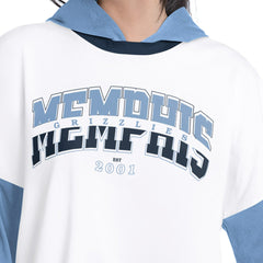 NBA Memphis Grizzlies G-III 4Her by Carl Banks Women's Key Player Oversized Hooded Long Sleeve T-Shirt