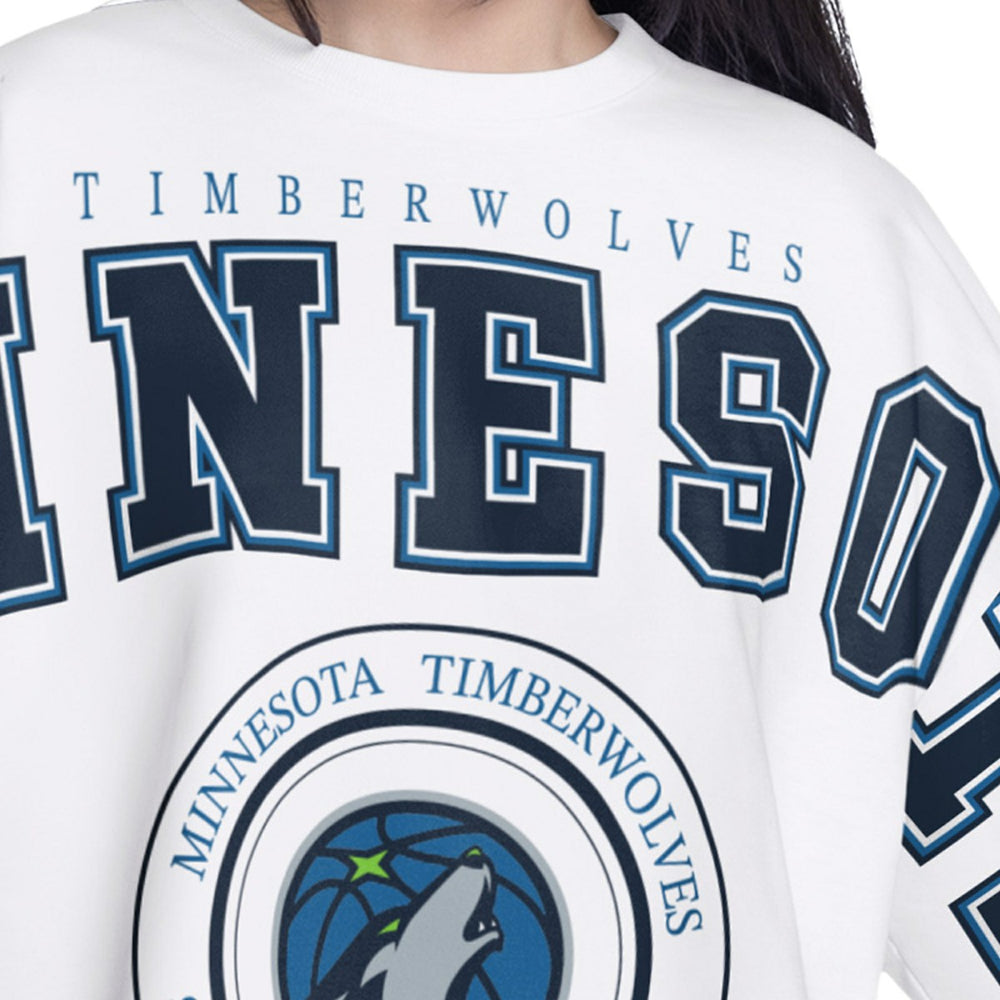 NBA Minnesota Timberwolves G-III 4Her by Carl Banks Women's Bleachers Cropped French Terry Sweatshirt